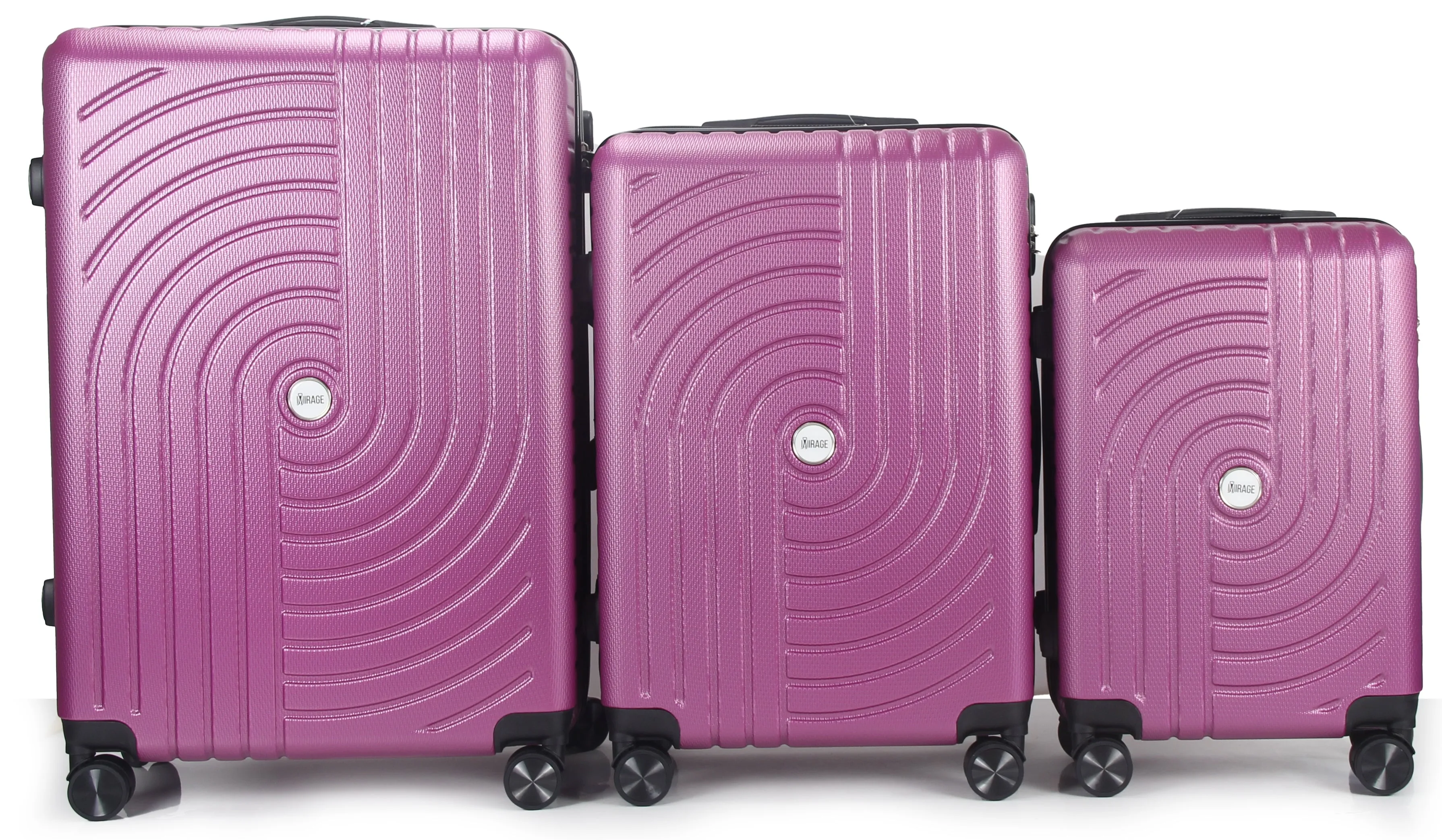 Sally ABS Hard shell Lightweight 360 Dual Spinning Wheels Combo Lock 28" 24", 20" 3 Piece Luggage Set