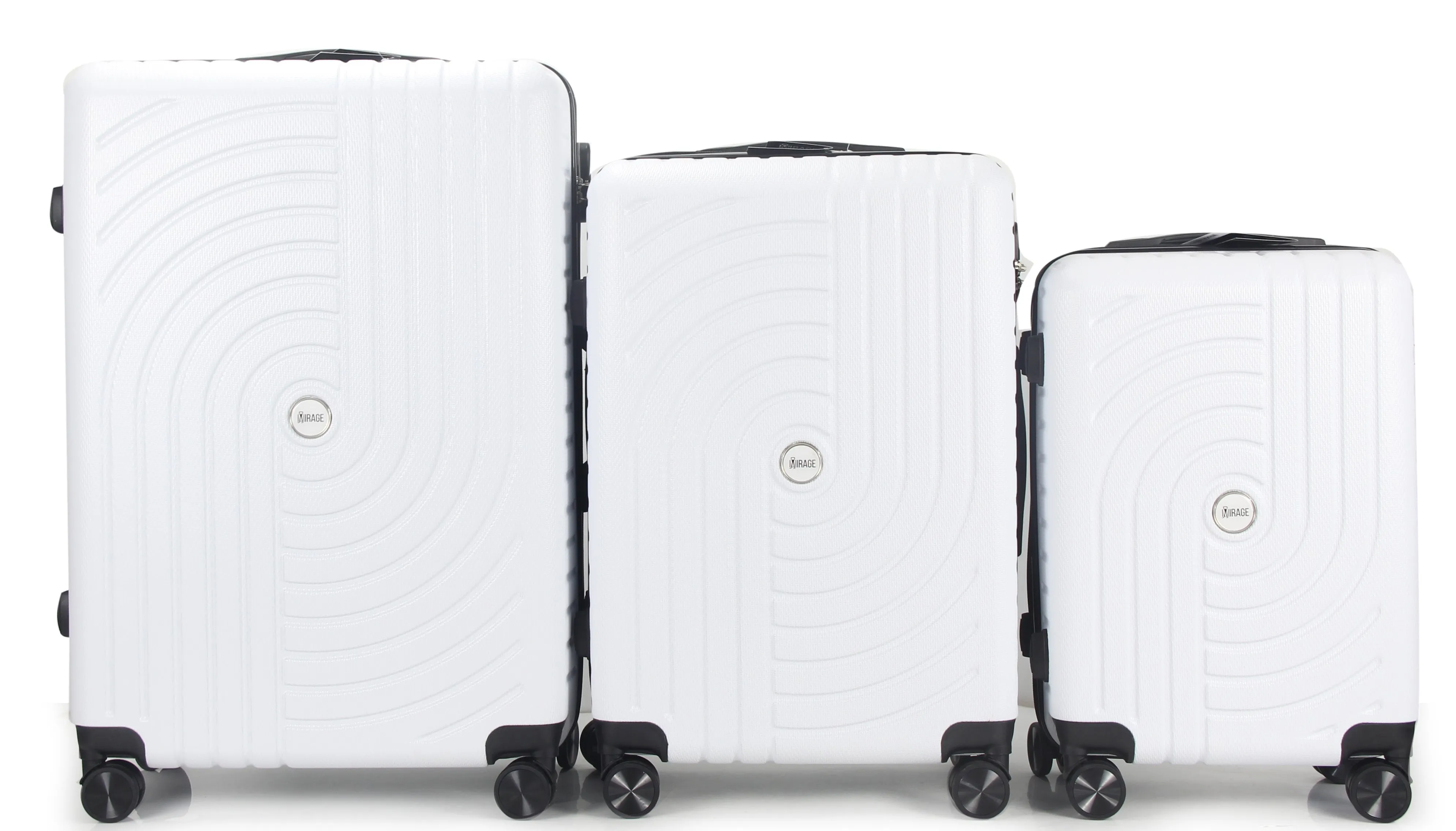 Sally ABS Hard shell Lightweight 360 Dual Spinning Wheels Combo Lock 28" 24", 20" 3 Piece Luggage Set