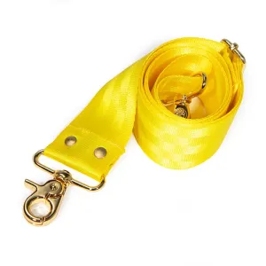 Satin Webbing Cross Body/Shoulder Strap- Yellow