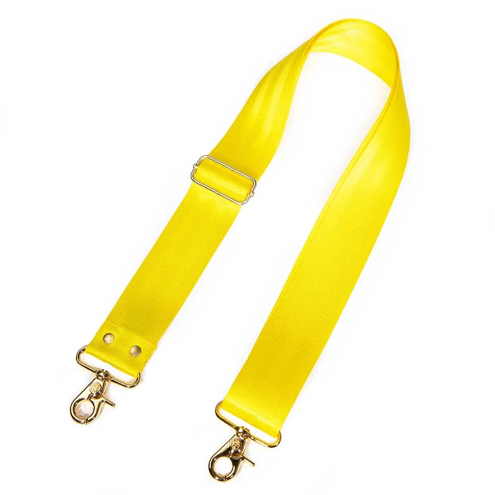 Satin Webbing Cross Body/Shoulder Strap- Yellow