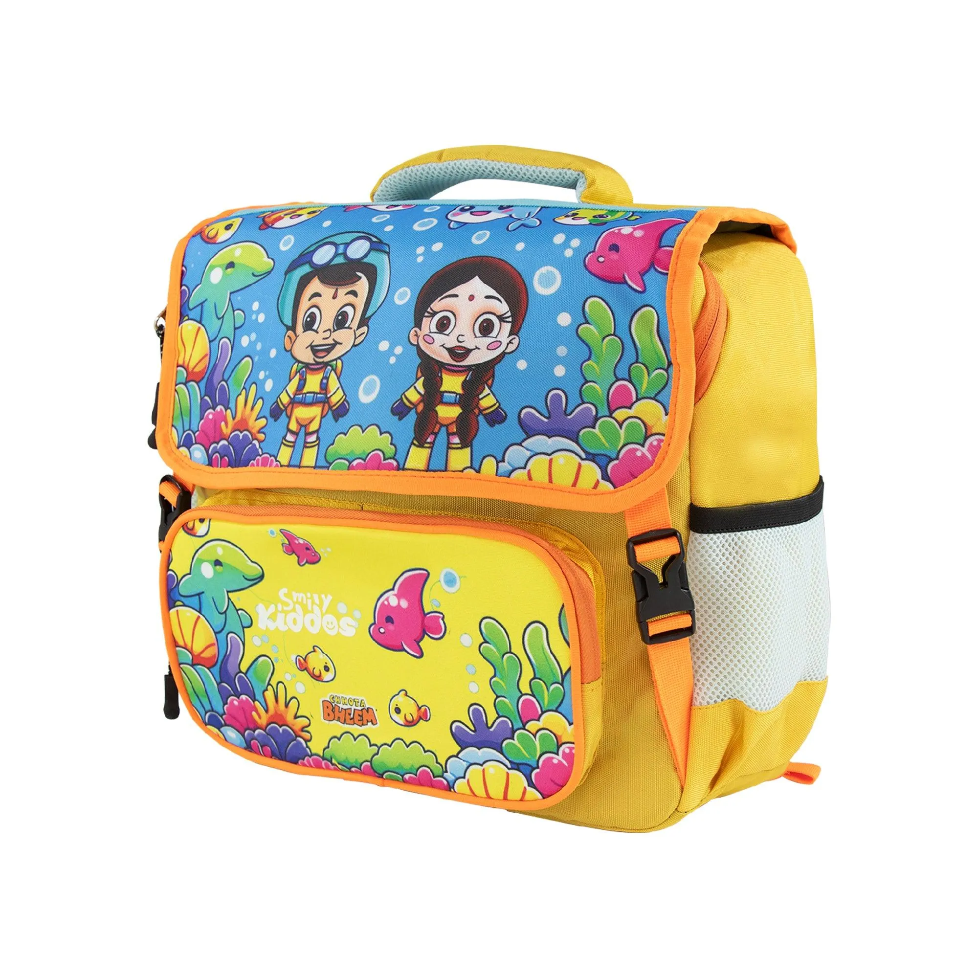 Smily Kiddos - Licensed Chhota Bheem Preschool Backpack I -Yellow