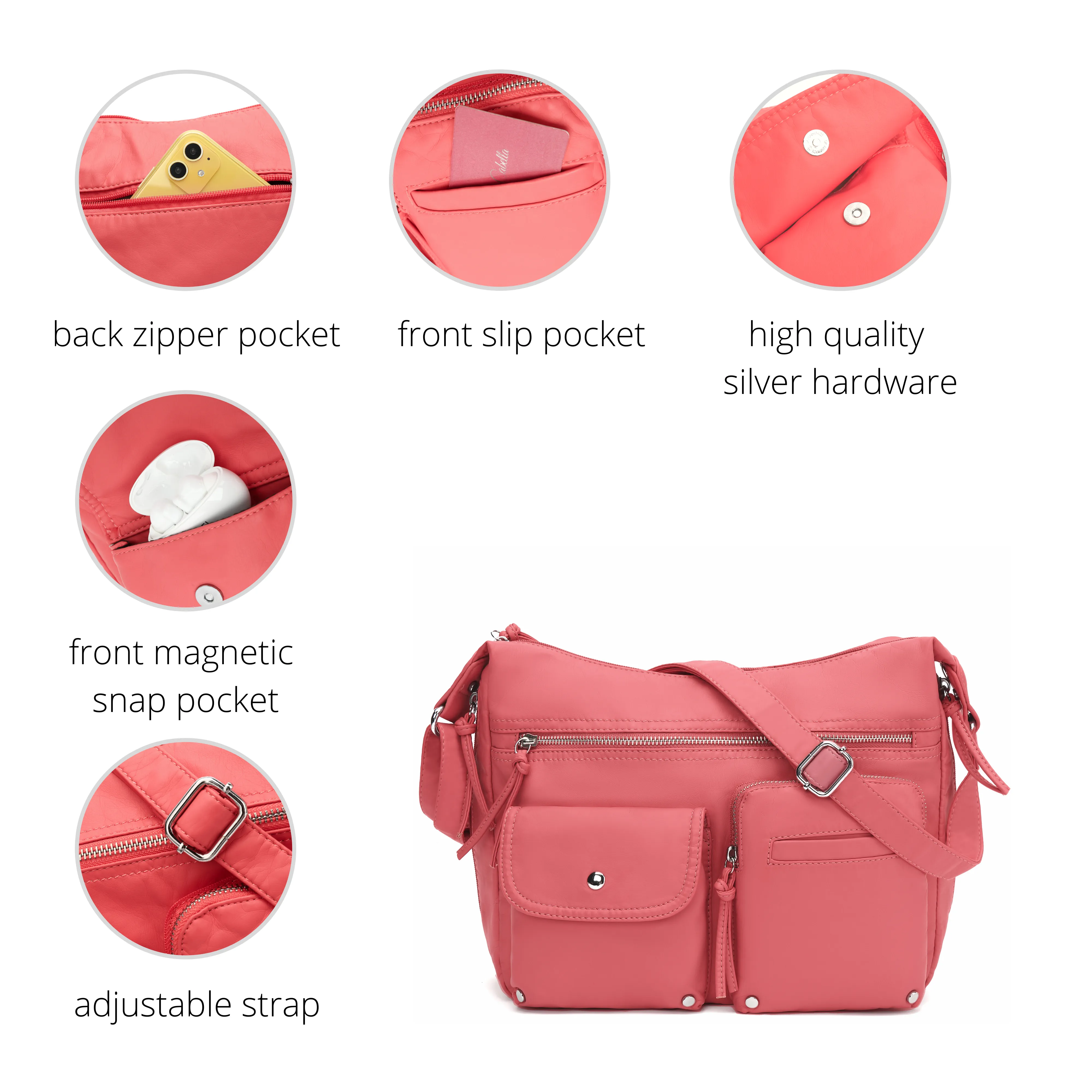 Ultra Soft Medium Crossbody, Shoulder Bag H1800