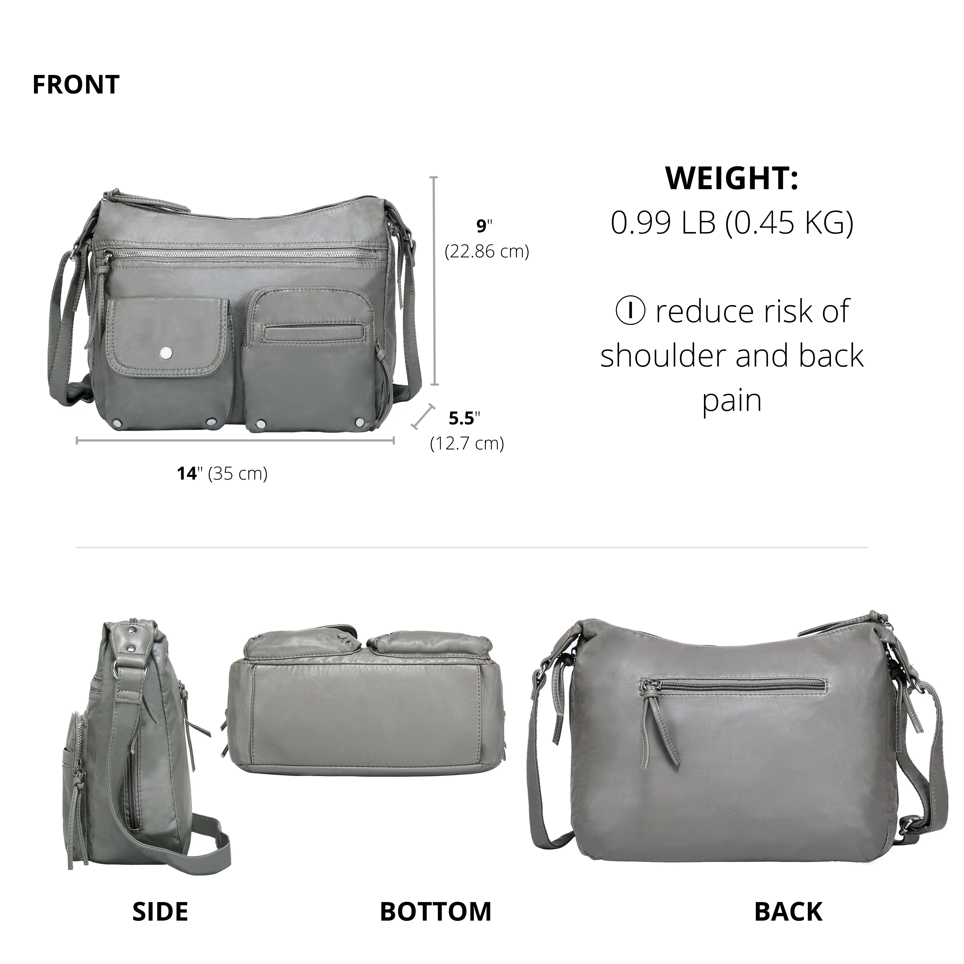 Ultra Soft Medium Crossbody, Shoulder Bag H1800