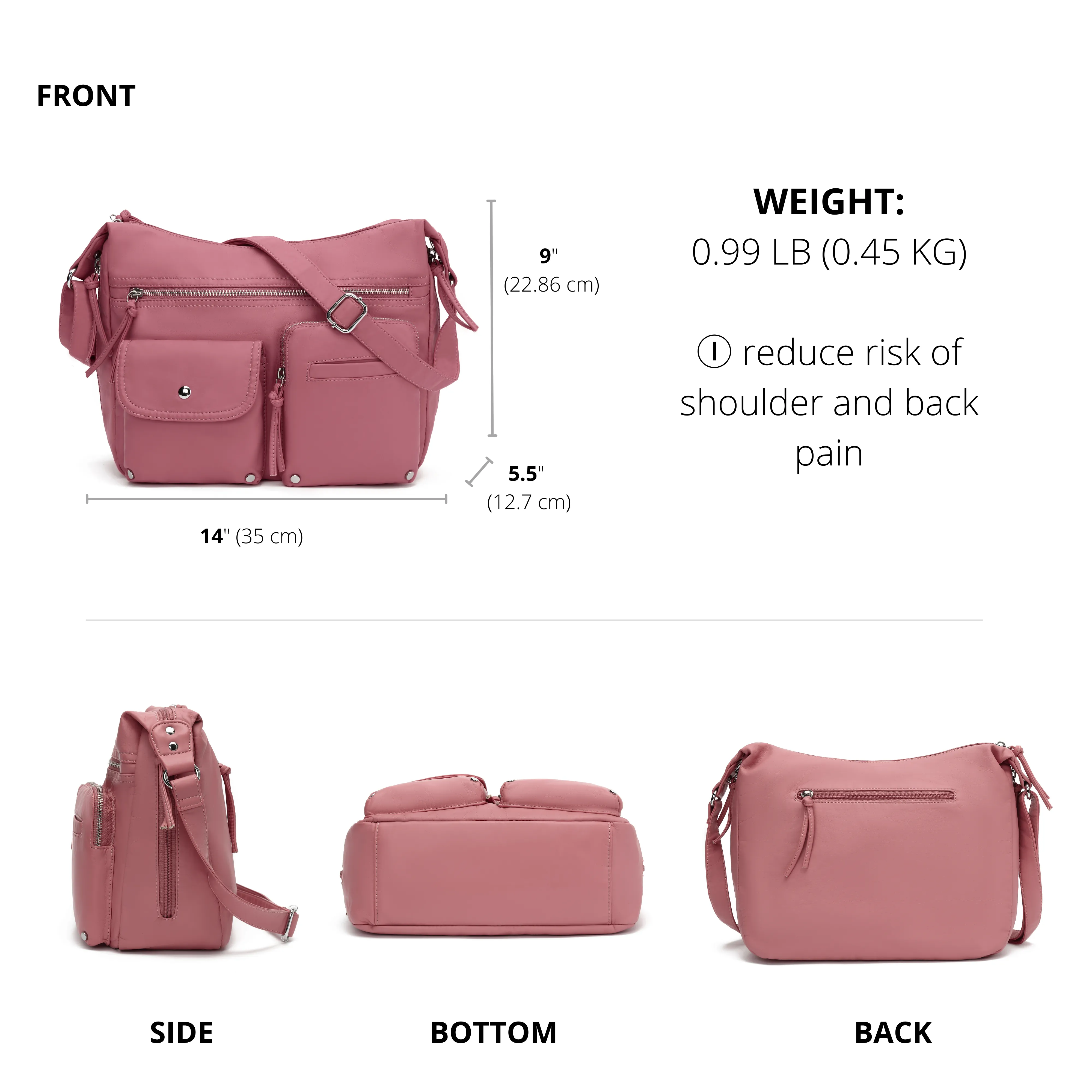 Ultra Soft Medium Crossbody, Shoulder Bag H1800