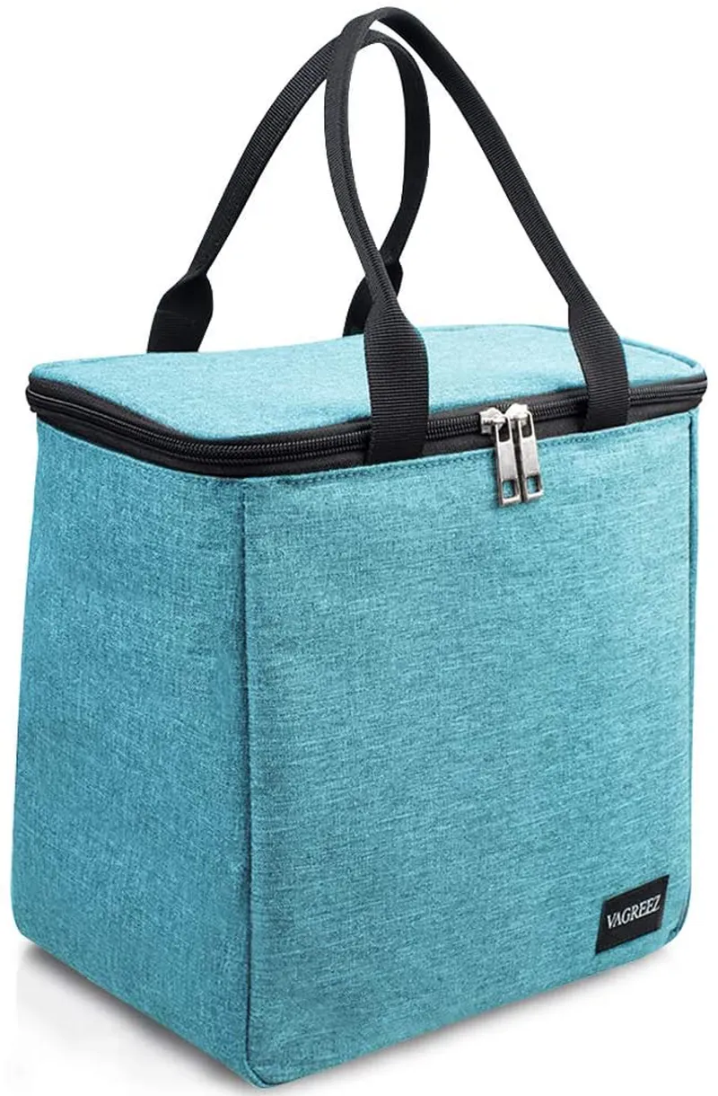 VAGREEZ Lunch Bag, Insulated Lunch Bag Large Waterproof Lunch Tote Bag for Men & Women (Sky-Blue)