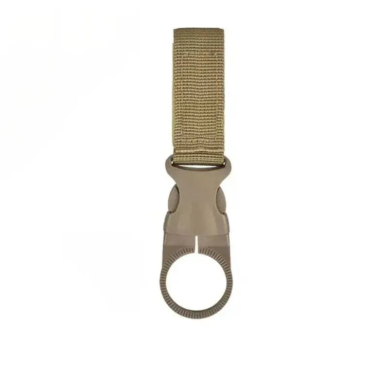 Webbing Buckle Hook Water Bottle Holder Clip Outdoor Military Nylon EDC Climb Carabiner Belt Backpack Hanger Camp