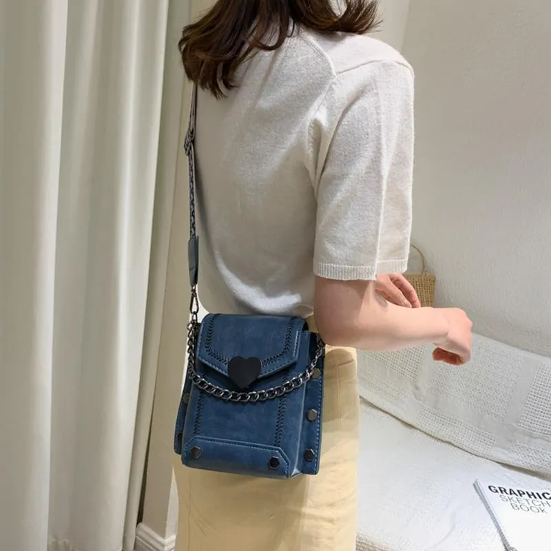 Wide Shoulder Strap Crossbody Bag