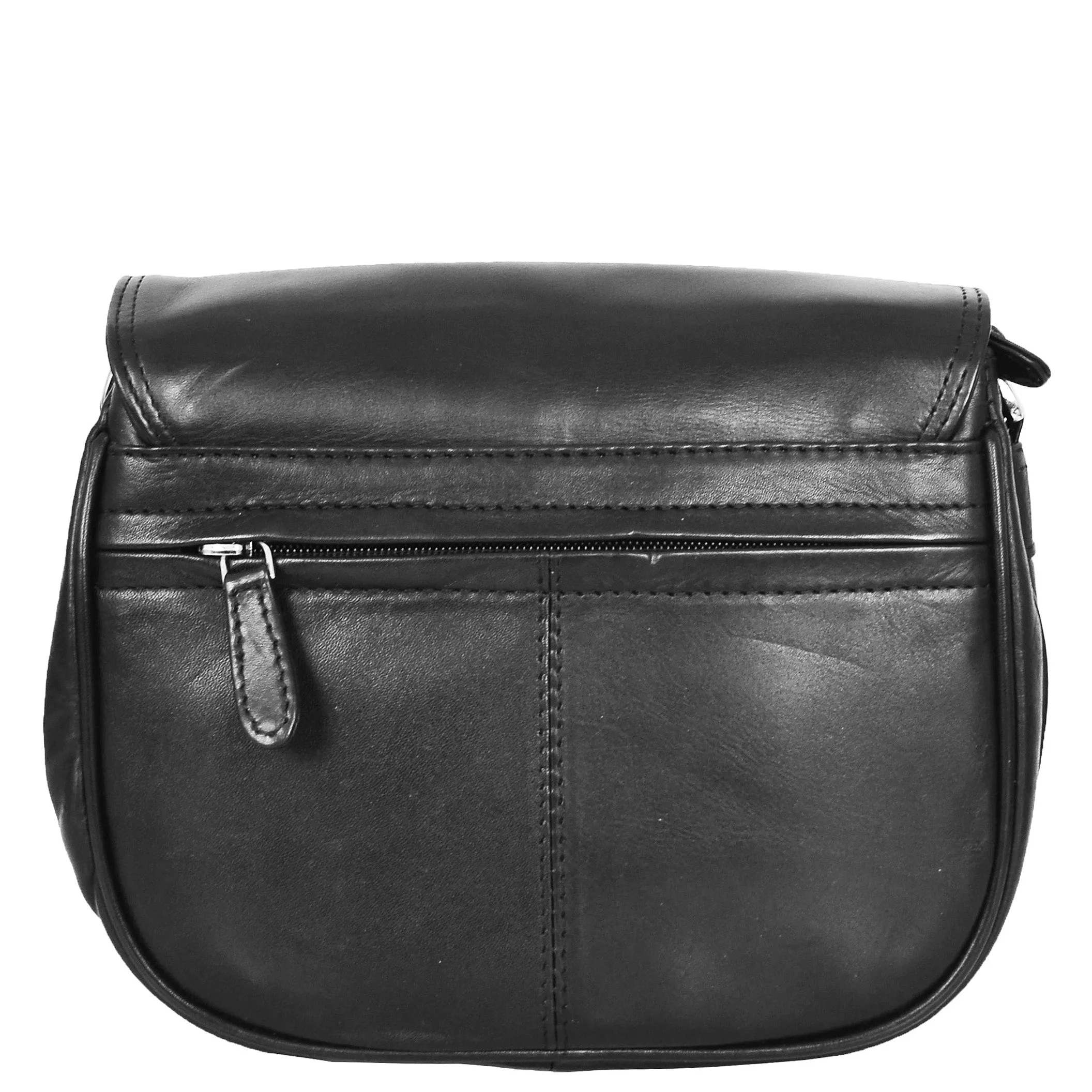 Womens Real Soft Leather Shoulder Bag Casual Cross Body Handbag Jazz Black